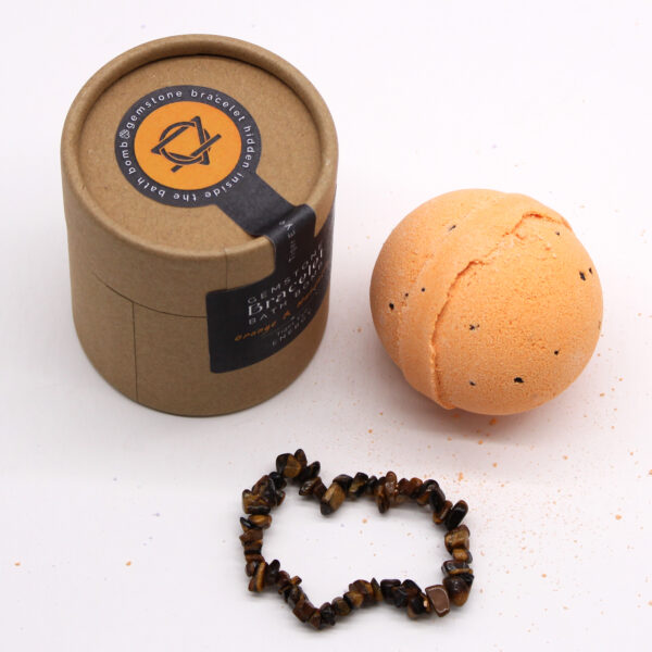 Bath bomb with a tiger's eye bracelet - Image 3